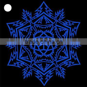 Blue color el glowing sticker el illuminated sticker el flashing sticker