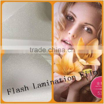 High quality Flash Point Lamination Film/Shining laminating film