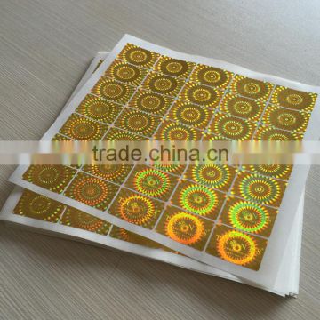 High quality anti-counterfeiting hologram label sticker maker