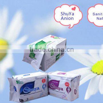 OEM lady menstrual anion sanitary pads