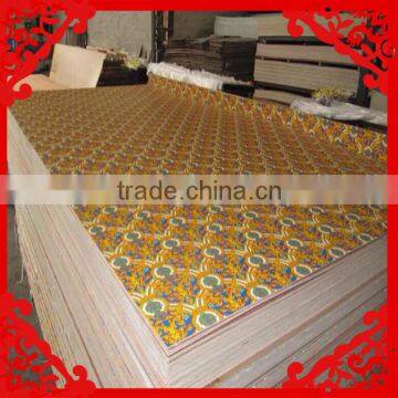 3mm Flower Design Paper Overlaid Plywood from own factory to Africa market Mobile: 0086-13730996153