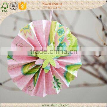 Spring decoration hanging handmade Folded Paper Flowers