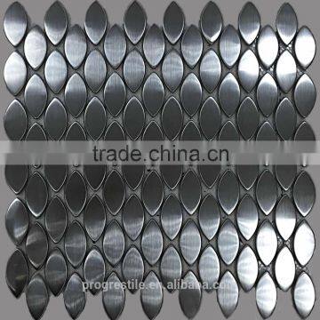 oval shape mosaic tiles, stainless steel mosaic tiles for modern house(PMTH3022)