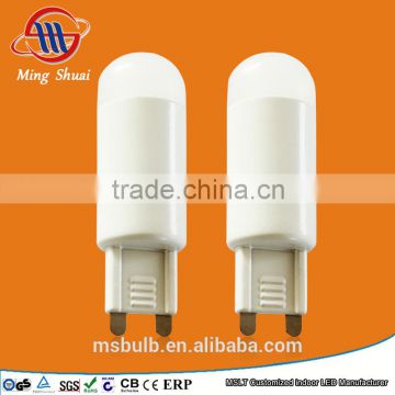 Chinese Zhejiang factory direct sale, SMD3030 G9 led bulb 2.5W 220-240V 200LM TUV CE approved hot sale replacement halogen