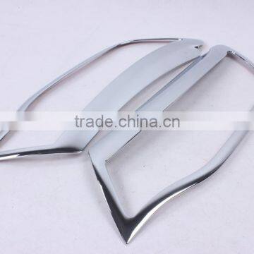 Car Head Lamp Cover 2 Pcs ABS Chrome For Renault Kwid 2016 Accessories photo-2