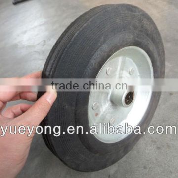 280/50-130 rubber powder wheel/metal rim solid rubber wheel