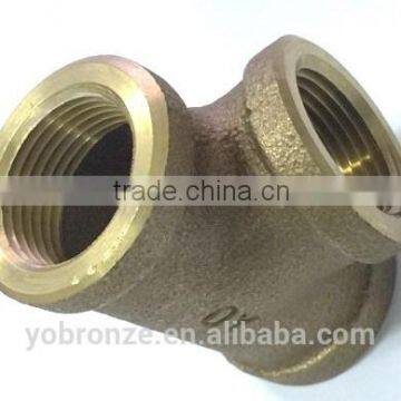 Taiwan made brass 45 degree y branch pipe fitting lateral tee