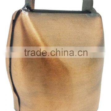 Metal Cow Bell in Plated or Painted Color With Logo and Strap Attached for Hunting