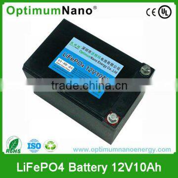 Rechargeable 12V 10Ah lithium ion solar light battery