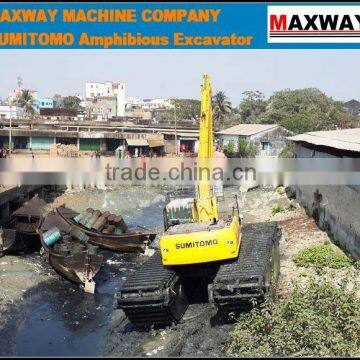 21Ton SUMITOMO Float Undercarriage Excavator , ISO , CE , EPA , Model: MAX210SD