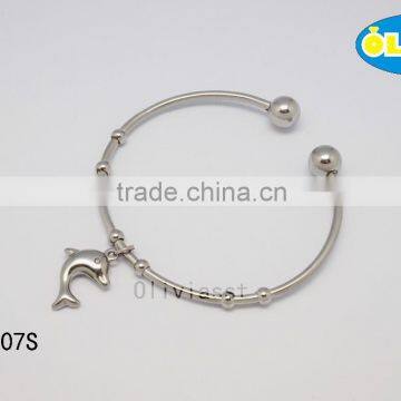 Olivia Jewelry Wholesale Fashion Stainless Steel Open Cuff Bracelet Women Love Bracelet Bangle