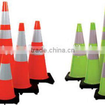 Height 700mm Made From PVC Colored Trafic Cones photo-2