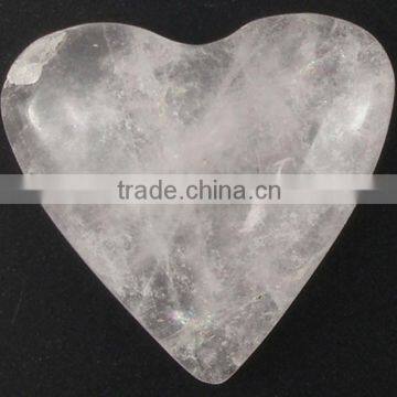 20*30mm natural heart rose quartz cabochons for inlay settings