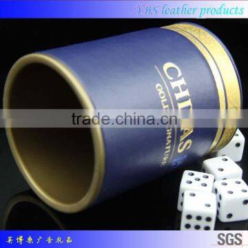 Durable Leather Dice Cup for Promotional Gifts