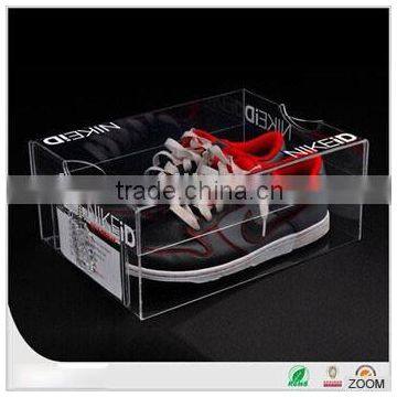 Handmade custom transparent acrylic sneaker box for sale