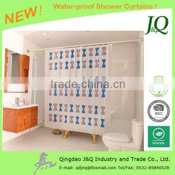 China Wholesale Custom Print PEVA Bath Shower Curtains