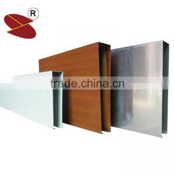 120*150*1.0 Thickness Fashionable aluminum U-shaped square baffle ceiling