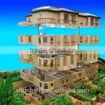 up and down effect villa architectural scale model/miniatrue villa model making