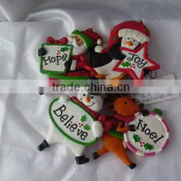 resin Christmas hanging decoration