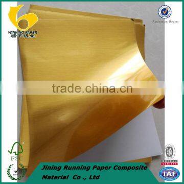 100 Mic Brush Golden & Silver PET Self Adhesive Film photo-2