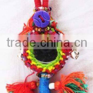 Kuchi Afghan Banjara Tribal Beaded Hair Hanging Tribal Tassels Belly Dancing costume bag tassels