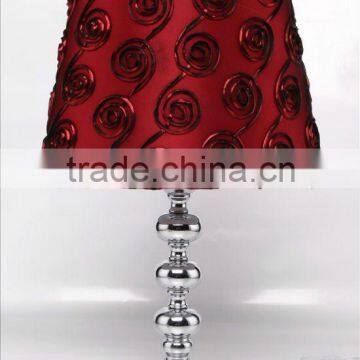 stainless steel modern table lamps with rose shade