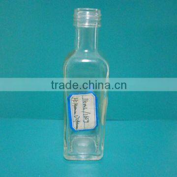 110ml square glass sauce bottle