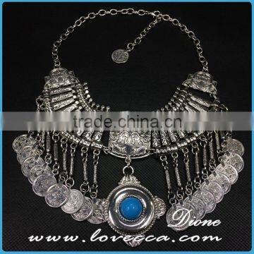 Fashion popular big statement vintage necklace alibaba wholesale necklace jewelry