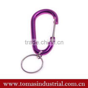 Cheap wholesale D-shaped metal Carabiner/carabiner keychain/carabiner hook