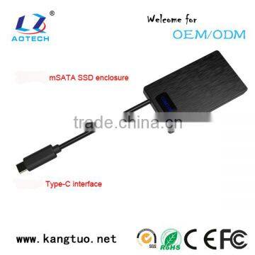 oem msata ssd usb c type hard drive enclosure