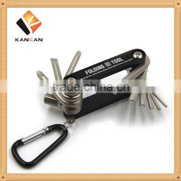 10Pcs Portable Aluminium Case Folding Screwdriver Hex Key Wrench Set