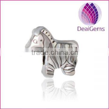 2015 New Arrival Horse Charm Silver Horse Bead DIY Animal Charm Bead