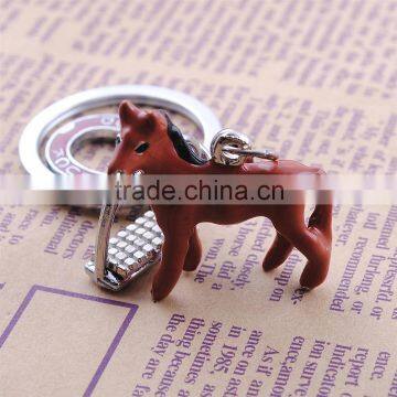 2014 wholesales metal souvenir horse keychain