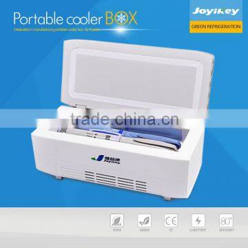 Factory offer High quality battery powered medicine cooler,JYK-X1 portable insulin mini fridge with 4000+12000mAh Li-battery