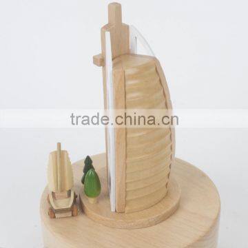 Handmade Sailing Wooden Gift Nature Music Boxes