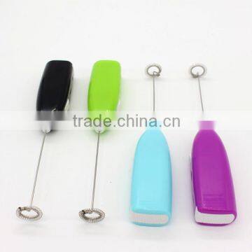 new design stainless steel mini handled coffe electrical egg beater milk shake mixer machine