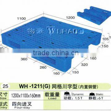 stackable grid surface single side euro pallet plastic type for sale 1211(G)