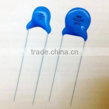 ceramic capacitor 101PF 2KV 10000PF single layer capacitor for RFI/EMI suppression 100PF 2KV WMR