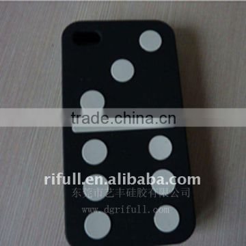 White dots style mobile phone silicon case