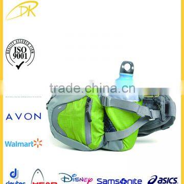 BSCI audit factory waist bag with bottle holder, waist bag, sport elastic waist bag