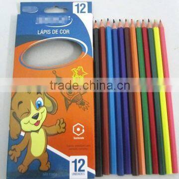 hexagonal color pencils, colour pencil for kids,customed hexagonal color pencil