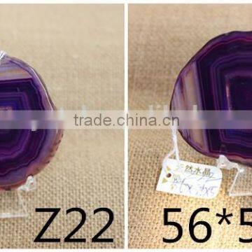 Wholesale Natural Dream Amethyst Agate Silce Druzy Pendant Necklace photo-2