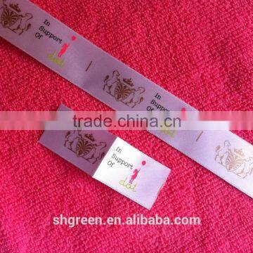 center fold silk screen printing label for Down&Parkas