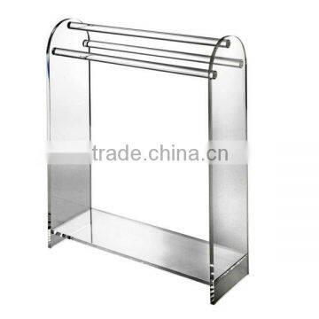 clear acrylic towel rack