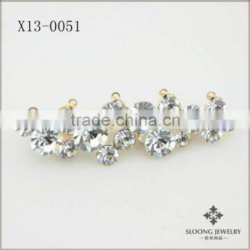 Cute Elegant Fashion Crystal Leaf Brooch