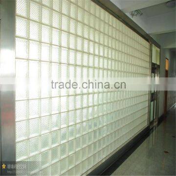 clear colored crystal parallel cloudy mosic glass block suppliers