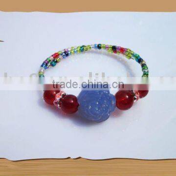 Hot !! New uv bead and glow bead bracelet from china