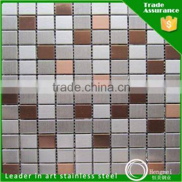 Top selling colored 304 mosaic new product stainless steel plate for kitchen decoration