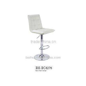 Modern Roundhill Furniture Swivel Black Bonded Leather Adjustable Hydraulic Bar Stool Chair Counter Stool photo-2