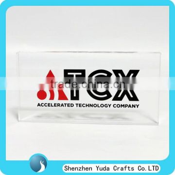 Clear Acrylic Brand Block Acrylic Logo Block